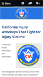 Mobile Screenshot of californiainjuryattorneys.com